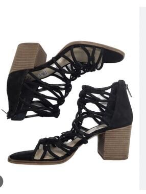 Vince Camuto strappy suede heels